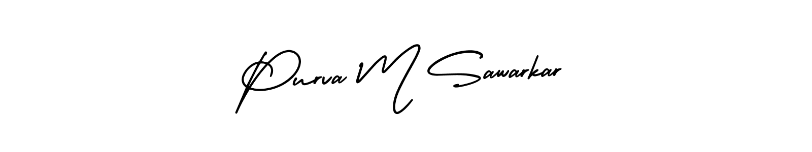 Best and Professional Signature Style for Purva M Sawarkar. AmerikaSignatureDemo-Regular Best Signature Style Collection. Purva M Sawarkar signature style 3 images and pictures png