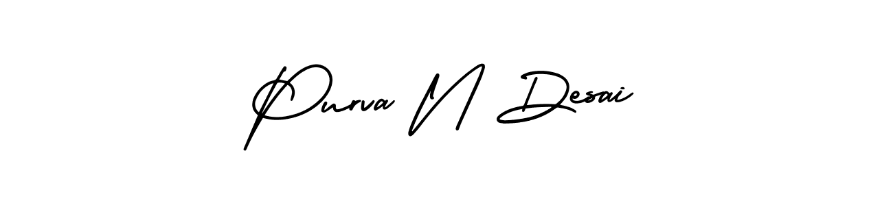 Similarly AmerikaSignatureDemo-Regular is the best handwritten signature design. Signature creator online .You can use it as an online autograph creator for name Purva N Desai. Purva N Desai signature style 3 images and pictures png