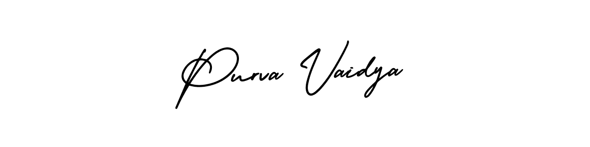 Make a short Purva Vaidya signature style. Manage your documents anywhere anytime using AmerikaSignatureDemo-Regular. Create and add eSignatures, submit forms, share and send files easily. Purva Vaidya signature style 3 images and pictures png