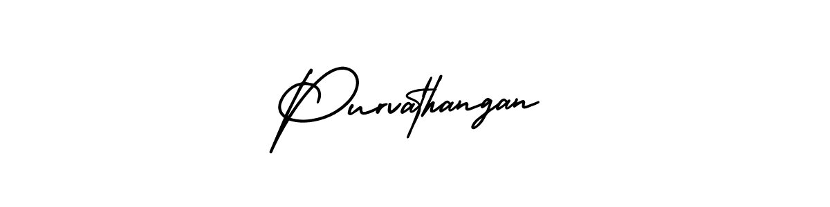 Purvathangan stylish signature style. Best Handwritten Sign (AmerikaSignatureDemo-Regular) for my name. Handwritten Signature Collection Ideas for my name Purvathangan. Purvathangan signature style 3 images and pictures png