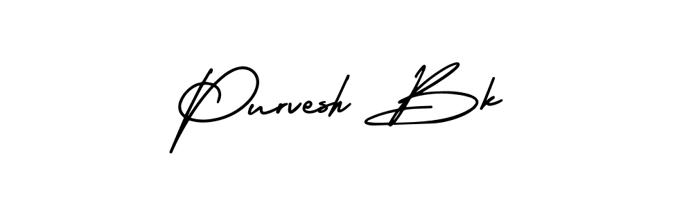 Use a signature maker to create a handwritten signature online. With this signature software, you can design (AmerikaSignatureDemo-Regular) your own signature for name Purvesh Bk. Purvesh Bk signature style 3 images and pictures png