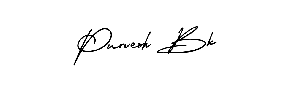 AmerikaSignatureDemo-Regular is a professional signature style that is perfect for those who want to add a touch of class to their signature. It is also a great choice for those who want to make their signature more unique. Get Purvesh Bk name to fancy signature for free. Purvesh Bk signature style 3 images and pictures png