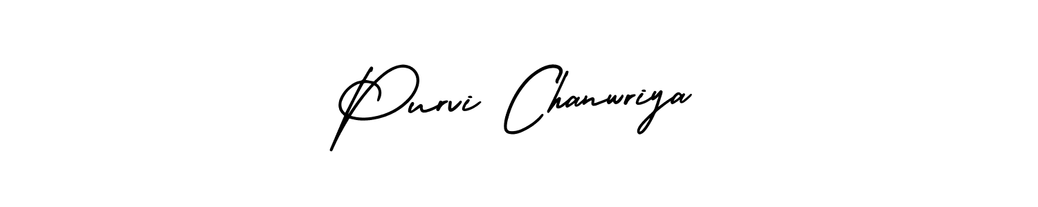 How to make Purvi Chanwriya signature? AmerikaSignatureDemo-Regular is a professional autograph style. Create handwritten signature for Purvi Chanwriya name. Purvi Chanwriya signature style 3 images and pictures png