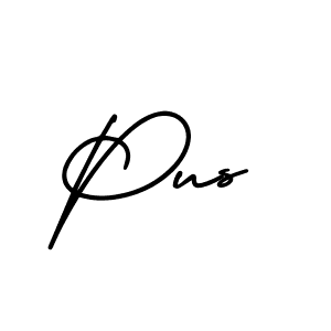 Best and Professional Signature Style for Pus. AmerikaSignatureDemo-Regular Best Signature Style Collection. Pus signature style 3 images and pictures png