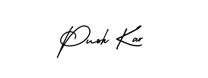 Push Kar stylish signature style. Best Handwritten Sign (AmerikaSignatureDemo-Regular) for my name. Handwritten Signature Collection Ideas for my name Push Kar. Push Kar signature style 3 images and pictures png