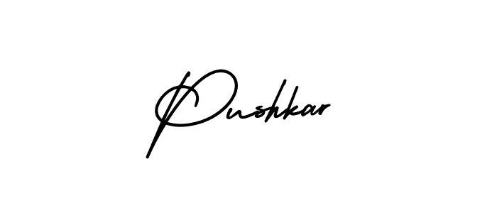 How to Draw Pushkar signature style? AmerikaSignatureDemo-Regular is a latest design signature styles for name Pushkar. Pushkar signature style 3 images and pictures png