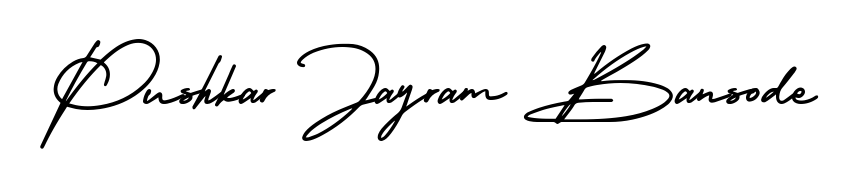 Upgrade your professional image with Pushkar Jayram Bansode signature created with AmerikaSignatureDemo-Regular font. Fast, free, and watermark-free download. Pushkar Jayram Bansode signature style 3 images and pictures png