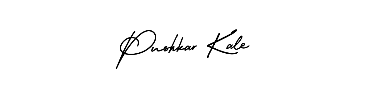 The best way (AmerikaSignatureDemo-Regular) to make a short signature is to pick only two or three words in your name. The name Pushkar Kale include a total of six letters. For converting this name. Pushkar Kale signature style 3 images and pictures png