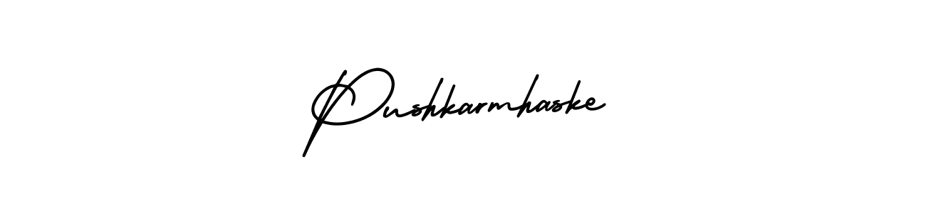 Make a beautiful signature design for name Pushkarmhaske. With this signature (AmerikaSignatureDemo-Regular) style, you can create a handwritten signature for free. Pushkarmhaske signature style 3 images and pictures png