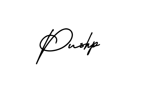 Pushp stylish signature style. Best Handwritten Sign (AmerikaSignatureDemo-Regular) for my name. Handwritten Signature Collection Ideas for my name Pushp. Pushp signature style 3 images and pictures png