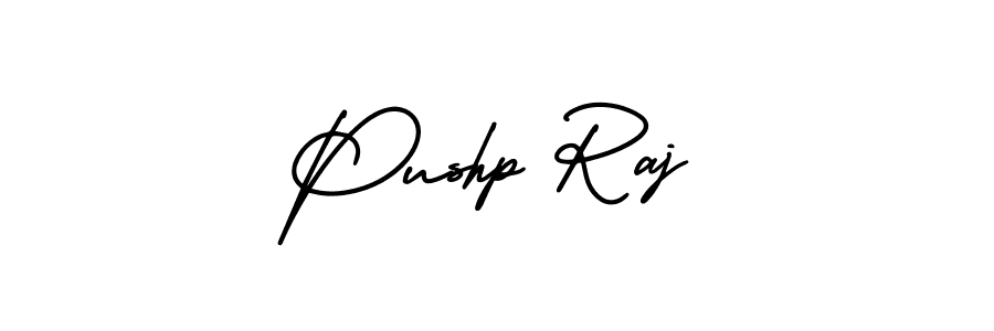 It looks lik you need a new signature style for name Pushp Raj. Design unique handwritten (AmerikaSignatureDemo-Regular) signature with our free signature maker in just a few clicks. Pushp Raj signature style 3 images and pictures png