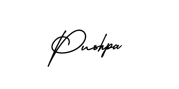 Make a beautiful signature design for name Pushpa. Use this online signature maker to create a handwritten signature for free. Pushpa signature style 3 images and pictures png
