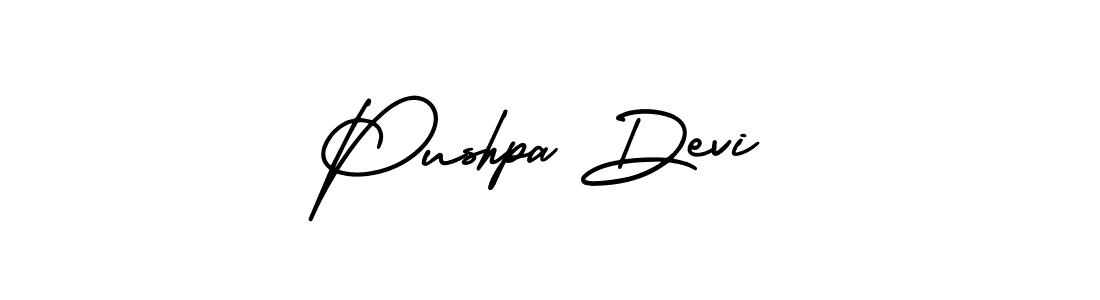 Create a beautiful signature design for name Pushpa Devi. With this signature (AmerikaSignatureDemo-Regular) fonts, you can make a handwritten signature for free. Pushpa Devi signature style 3 images and pictures png
