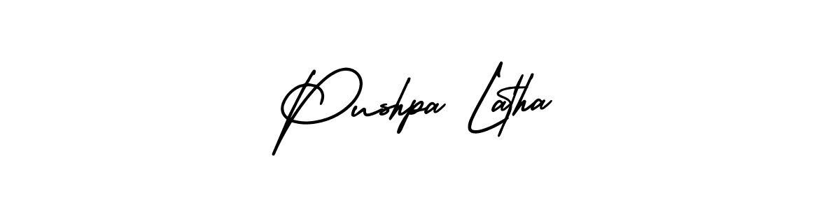 Also we have Pushpa Latha name is the best signature style. Create professional handwritten signature collection using AmerikaSignatureDemo-Regular autograph style. Pushpa Latha signature style 3 images and pictures png
