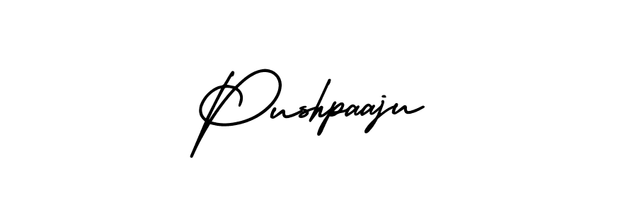 It looks lik you need a new signature style for name Pushpaaju. Design unique handwritten (AmerikaSignatureDemo-Regular) signature with our free signature maker in just a few clicks. Pushpaaju signature style 3 images and pictures png