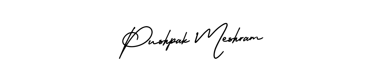 Similarly AmerikaSignatureDemo-Regular is the best handwritten signature design. Signature creator online .You can use it as an online autograph creator for name Pushpak Meshram. Pushpak Meshram signature style 3 images and pictures png