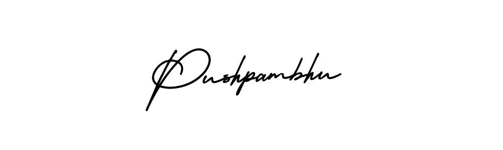 Similarly AmerikaSignatureDemo-Regular is the best handwritten signature design. Signature creator online .You can use it as an online autograph creator for name Pushpambhu. Pushpambhu signature style 3 images and pictures png