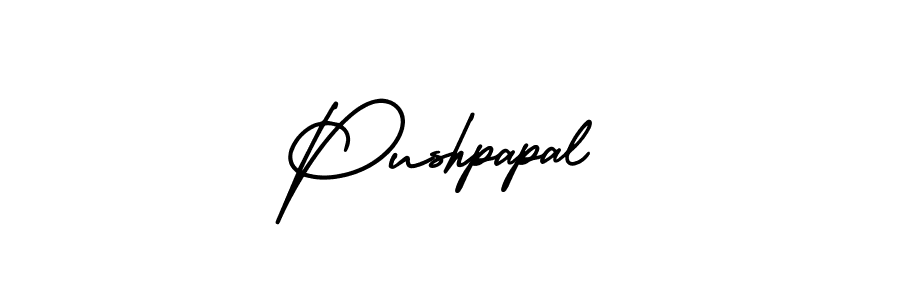 Pushpapal stylish signature style. Best Handwritten Sign (AmerikaSignatureDemo-Regular) for my name. Handwritten Signature Collection Ideas for my name Pushpapal. Pushpapal signature style 3 images and pictures png