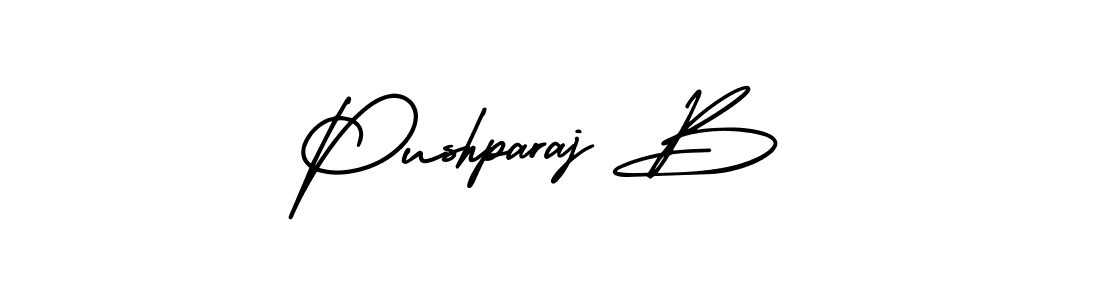 Pushparaj B stylish signature style. Best Handwritten Sign (AmerikaSignatureDemo-Regular) for my name. Handwritten Signature Collection Ideas for my name Pushparaj B. Pushparaj B signature style 3 images and pictures png