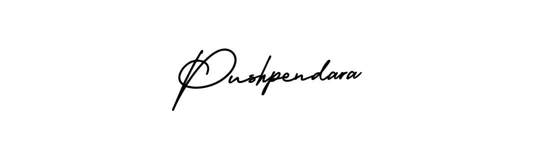 Pushpendara stylish signature style. Best Handwritten Sign (AmerikaSignatureDemo-Regular) for my name. Handwritten Signature Collection Ideas for my name Pushpendara. Pushpendara signature style 3 images and pictures png