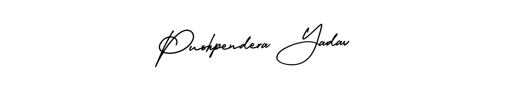 How to make Pushpendera Yadav name signature. Use AmerikaSignatureDemo-Regular style for creating short signs online. This is the latest handwritten sign. Pushpendera Yadav signature style 3 images and pictures png