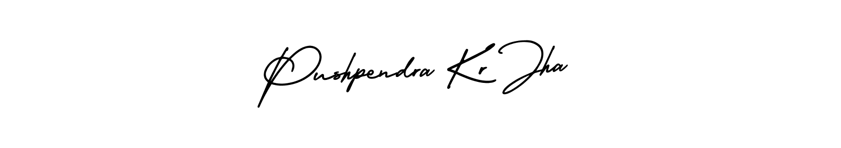 Make a beautiful signature design for name Pushpendra Kr Jha. With this signature (AmerikaSignatureDemo-Regular) style, you can create a handwritten signature for free. Pushpendra Kr Jha signature style 3 images and pictures png