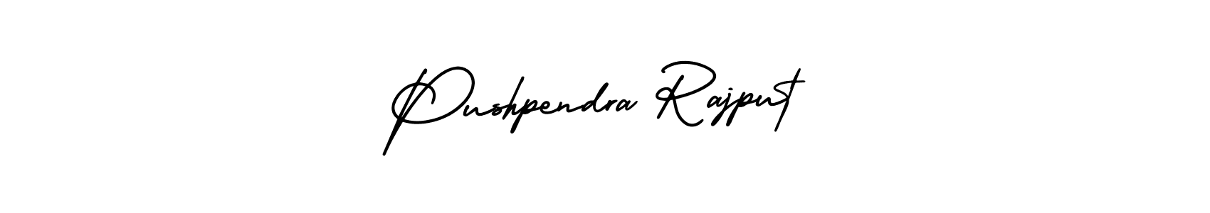 The best way (AmerikaSignatureDemo-Regular) to make a short signature is to pick only two or three words in your name. The name Pushpendra Rajput include a total of six letters. For converting this name. Pushpendra Rajput signature style 3 images and pictures png
