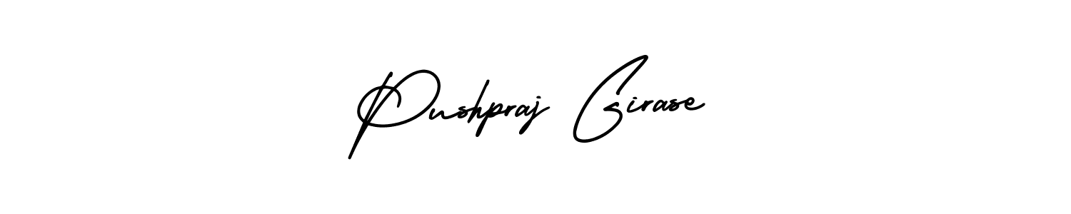 Pushpraj Girase stylish signature style. Best Handwritten Sign (AmerikaSignatureDemo-Regular) for my name. Handwritten Signature Collection Ideas for my name Pushpraj Girase. Pushpraj Girase signature style 3 images and pictures png