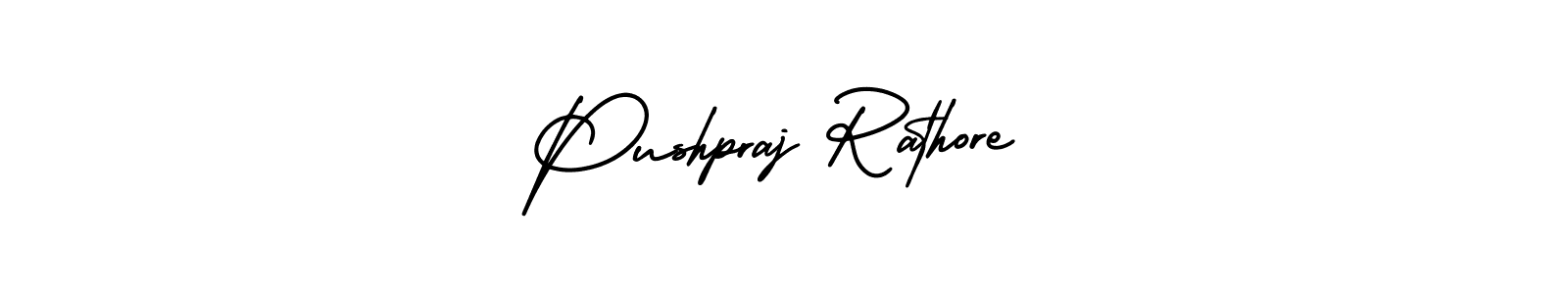 Similarly AmerikaSignatureDemo-Regular is the best handwritten signature design. Signature creator online .You can use it as an online autograph creator for name Pushpraj Rathore. Pushpraj Rathore signature style 3 images and pictures png
