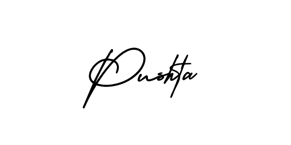 Best and Professional Signature Style for Pushta. AmerikaSignatureDemo-Regular Best Signature Style Collection. Pushta signature style 3 images and pictures png