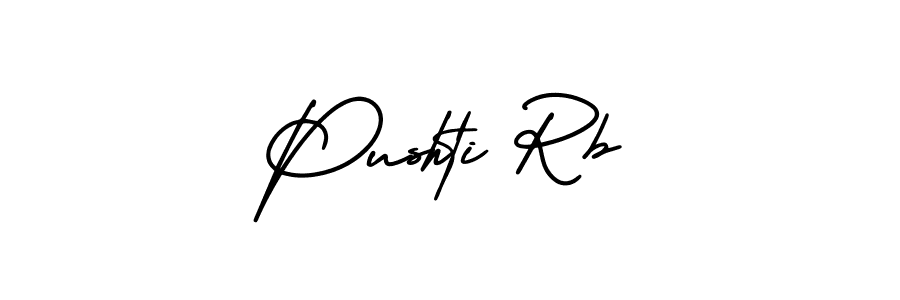 Best and Professional Signature Style for Pushti Rb. AmerikaSignatureDemo-Regular Best Signature Style Collection. Pushti Rb signature style 3 images and pictures png