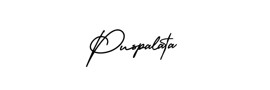 if you are searching for the best signature style for your name Puspalata. so please give up your signature search. here we have designed multiple signature styles  using AmerikaSignatureDemo-Regular. Puspalata signature style 3 images and pictures png