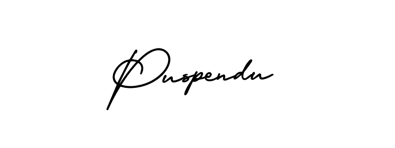Design your own signature with our free online signature maker. With this signature software, you can create a handwritten (AmerikaSignatureDemo-Regular) signature for name Puspendu. Puspendu signature style 3 images and pictures png