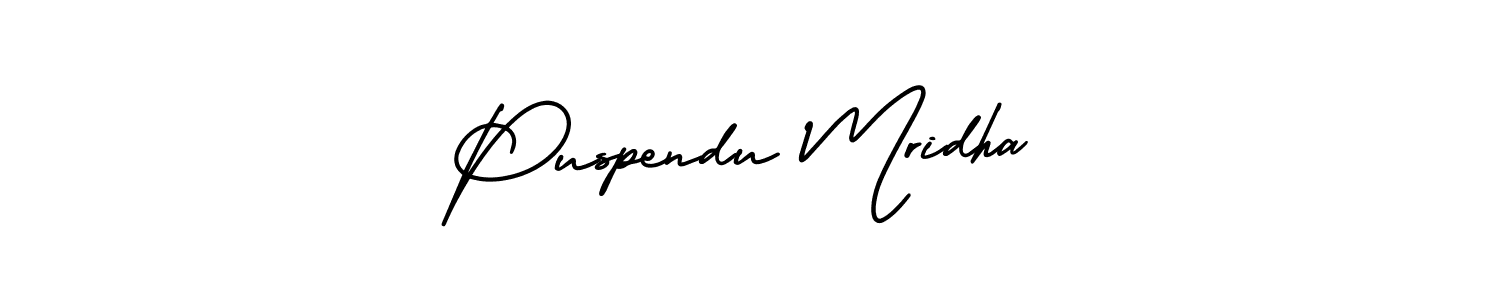 How to Draw Puspendu Mridha signature style? AmerikaSignatureDemo-Regular is a latest design signature styles for name Puspendu Mridha. Puspendu Mridha signature style 3 images and pictures png