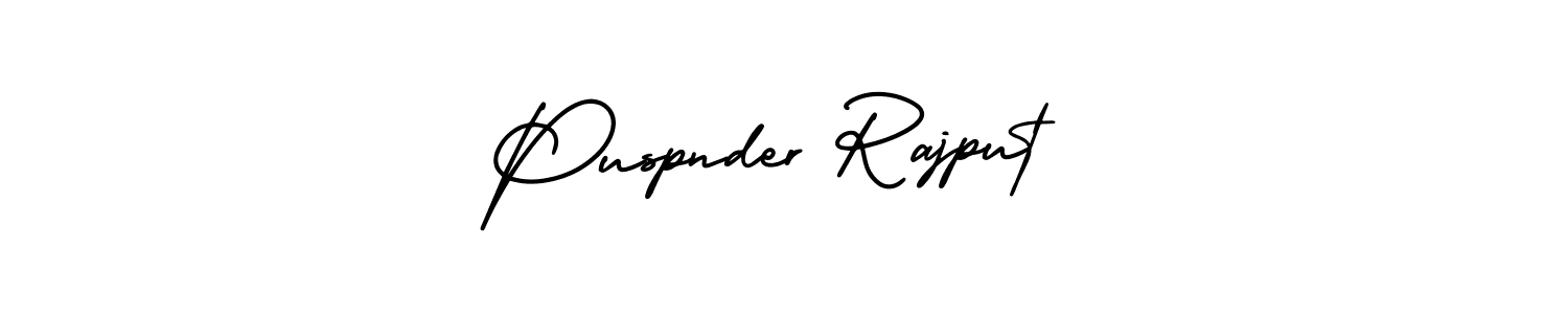 It looks lik you need a new signature style for name Puspnder Rajput. Design unique handwritten (AmerikaSignatureDemo-Regular) signature with our free signature maker in just a few clicks. Puspnder Rajput signature style 3 images and pictures png