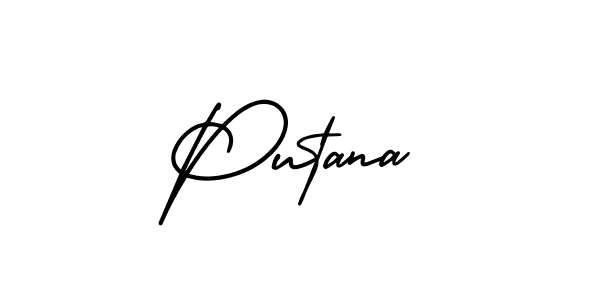 Make a beautiful signature design for name Putana. Use this online signature maker to create a handwritten signature for free. Putana signature style 3 images and pictures png