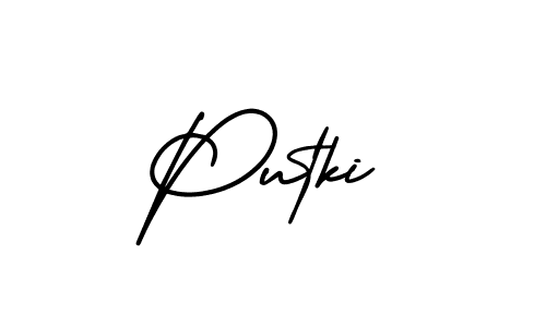 if you are searching for the best signature style for your name Putki. so please give up your signature search. here we have designed multiple signature styles  using AmerikaSignatureDemo-Regular. Putki signature style 3 images and pictures png