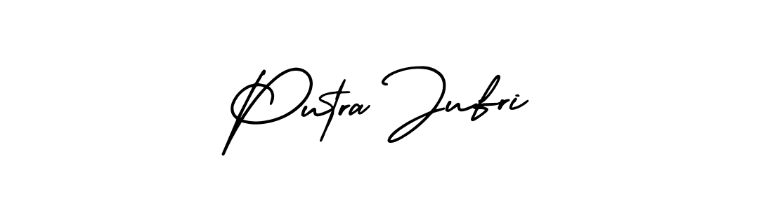 Make a beautiful signature design for name Putra Jufri. With this signature (AmerikaSignatureDemo-Regular) style, you can create a handwritten signature for free. Putra Jufri signature style 3 images and pictures png