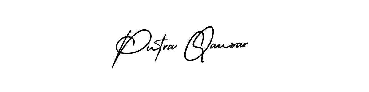 See photos of Putra Qausar official signature by Spectra . Check more albums & portfolios. Read reviews & check more about AmerikaSignatureDemo-Regular font. Putra Qausar signature style 3 images and pictures png