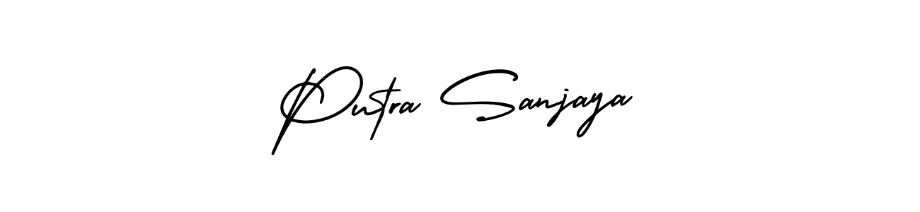 Make a beautiful signature design for name Putra Sanjaya. With this signature (AmerikaSignatureDemo-Regular) style, you can create a handwritten signature for free. Putra Sanjaya signature style 3 images and pictures png