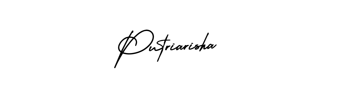 Also we have Putriarisha name is the best signature style. Create professional handwritten signature collection using AmerikaSignatureDemo-Regular autograph style. Putriarisha signature style 3 images and pictures png