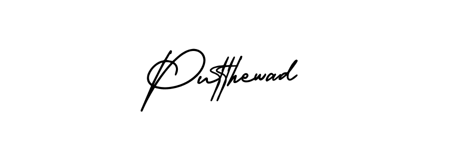 Best and Professional Signature Style for Putthewad. AmerikaSignatureDemo-Regular Best Signature Style Collection. Putthewad signature style 3 images and pictures png