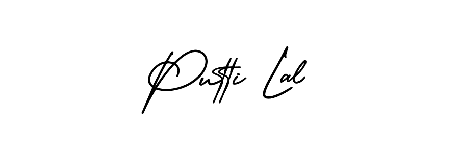 How to make Putti Lal signature? AmerikaSignatureDemo-Regular is a professional autograph style. Create handwritten signature for Putti Lal name. Putti Lal signature style 3 images and pictures png