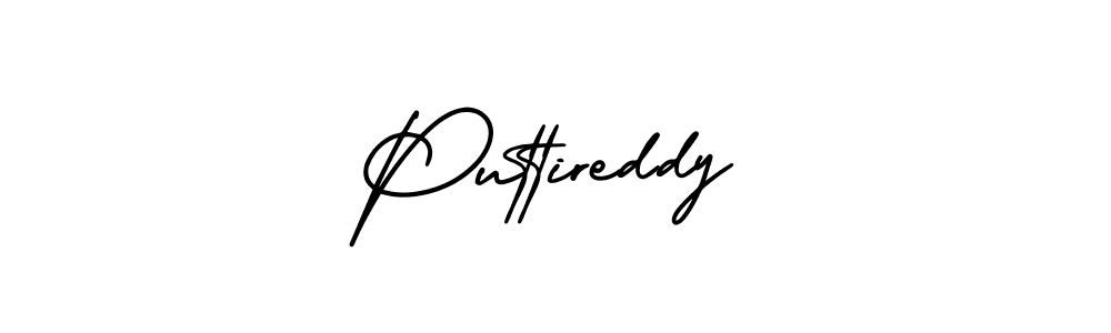Also You can easily find your signature by using the search form. We will create Puttireddy name handwritten signature images for you free of cost using AmerikaSignatureDemo-Regular sign style. Puttireddy signature style 3 images and pictures png