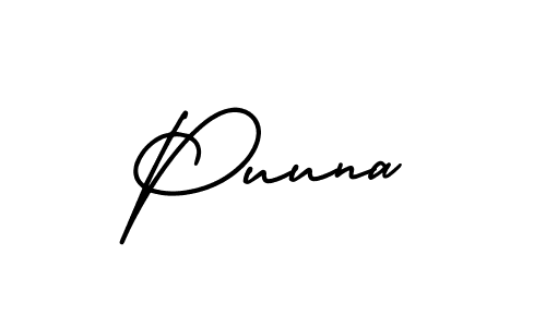 This is the best signature style for the Puuna name. Also you like these signature font (AmerikaSignatureDemo-Regular). Mix name signature. Puuna signature style 3 images and pictures png