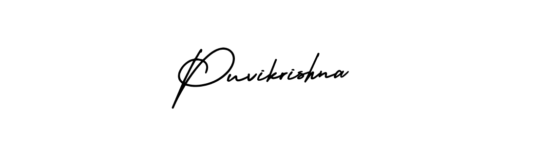 How to make Puvikrishna signature? AmerikaSignatureDemo-Regular is a professional autograph style. Create handwritten signature for Puvikrishna name. Puvikrishna signature style 3 images and pictures png