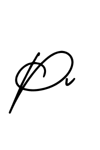 Design your own signature with our free online signature maker. With this signature software, you can create a handwritten (AmerikaSignatureDemo-Regular) signature for name Pv. Pv signature style 3 images and pictures png
