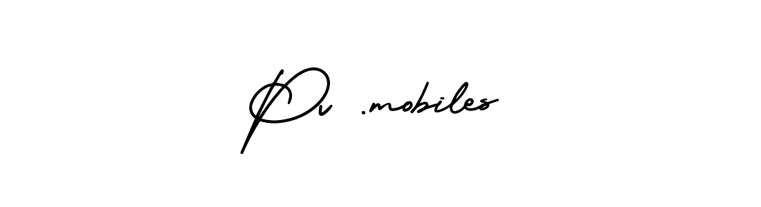 This is the best signature style for the Pv .mobiles name. Also you like these signature font (AmerikaSignatureDemo-Regular). Mix name signature. Pv .mobiles signature style 3 images and pictures png