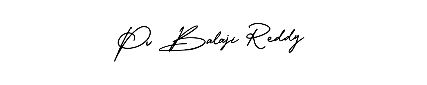 Make a beautiful signature design for name Pv Balaji Reddy. With this signature (AmerikaSignatureDemo-Regular) style, you can create a handwritten signature for free. Pv Balaji Reddy signature style 3 images and pictures png