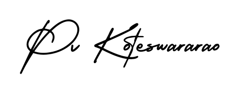 A timeless handwritten aesthetic for Pv Koteswararao. The AmerikaSignatureDemo-Regular font gives your signature a handcrafted feel with natural curves. Pv Koteswararao signature style 3 images and pictures png